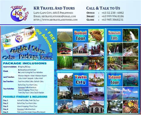 cebu tour package itinerary.